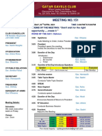 Gavels Meeting 151 Agenda