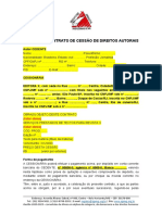 Modelo de Contrato de Cessão de Direitos Autorais