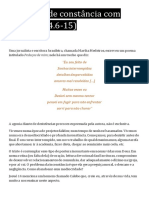 Uma Vida de Constância Com Deus (Js.14)