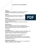 Ocho Lecciones Acerca de La Obediencia