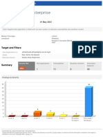 Web Application Report: Target and Filters