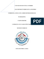 Importancia de Los Metodos Numéricos en L Aingenieria