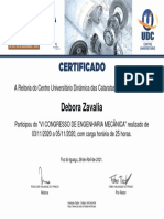 Certificado Congresso 