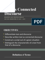 Lesson 2 Text As Connected Discourse