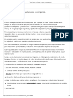 Tema - Matriz de Riesgos y Planes de Contingencia