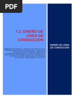 7.2. Diseño de Línea de Conducción - Sap