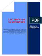 7.10. Diseño de Desarenador Sal