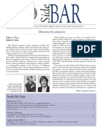 SideBAR - Published by The Federal Litigation Section of The Federal Bar Association (Winter 2011)