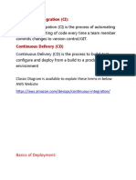 Continuous Integration (CI) :: Classic Diagram Is Available To Explain These Terms in Below AWS Website