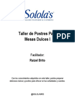 Recetario - Taller de Postres para Mesas Dulces I