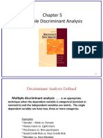 Multiple Discriminant Analysis