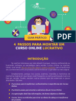 Ebook 4 Passos para Montar Um Curso Online