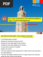 Ce F242 Construction Management Topic: Contract Management: BITS Pilani