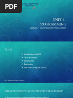 Lecture 7 - Object Oriented Programming - Part 1