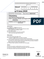 Tuesday 9 June 2020: Chemistry