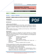 Especificaciones Tecnicas - Obras Complementarias y Exteriores