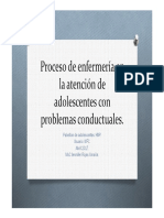 Proceso de Enfermería en La Atención de Adolescentes Con Problemas Conductuales.