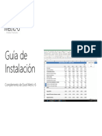 Guía de Instalación: Complemento de Excel Metric-6