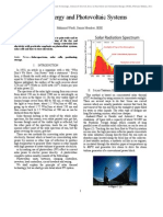 Solar Energy and Photovoltaic Systems