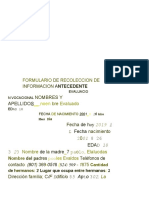 Formulario de Recoleccion de Datos