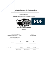 Unidad 1 Fundamentos de Refrigeración y El Sistema Por Compresión de Vapor