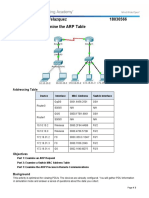 Edgar Paul Valdez Velazquez 18030566 Packet Tracer - Examine The ARP Table