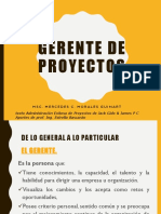 El Gerente Proyectos