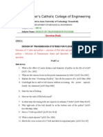 Design of Transmission Systems-Question Bank