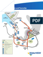 Warragamba Dam and Township Map