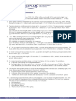 Simple Harmonic Motion Worksheet 2: Kaplan International Pathways 1