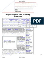 Softpanorama: Slightly Skeptical View On Sorting Algorithms