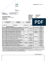 Statement of Account: Branch Address Phone Fax Email Account No. Statement Period Swift Code Routing No