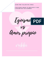 Evaluación Amor Propio Vs Egoísmo