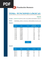 Funciones Lógicas - Ejercicio