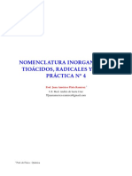 Práctica N°4 - Tioácidos, Radicales