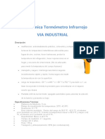 Ficha Técnica Termómetro INFRARROJO VIA INDUSTRIAL