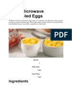 Basic Microwave Scrambled Eggs: Ingredients