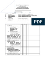 St. Mary'S College of Tagum Inc. Tagum City, Davao Del Norte Nursing Program Performance Evaluation Checklist Administration of Parenteral Injections