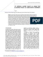 Characterization of Cellulose Acetate Based On Empty Fruit