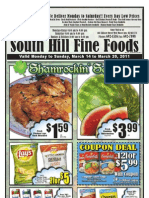 South Hills Fine Foods Flyer For March 14-20