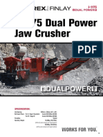 J-1175 Dual Power Jaw Crusher: Specification