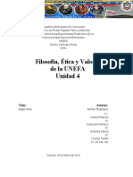 Filosofia Etica y Valores de La UNEFA Fi