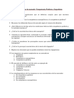 Preguntas Tema 6 Tipos de Mercado - Competencia Perfecta e Imperfecta