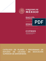 Catalogo Planes Programas Enfermeria