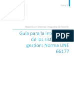 Tema 3. Guía para La Integración de Los Sistemas de Gestión Norma Une 66177