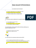 Quizz Energia Solar Fotovoltaica