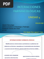 FARMACOLOGIA UNIDAD 4 INTERACCIONES FARMACOLÓGICAS Kinesiología