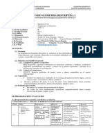 Silabo de Geom Descriptiva I 2020-2