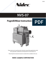 Pugmill/Mixer Instruction Manual: Nidec Corporation