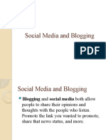 Social Media and Blogging